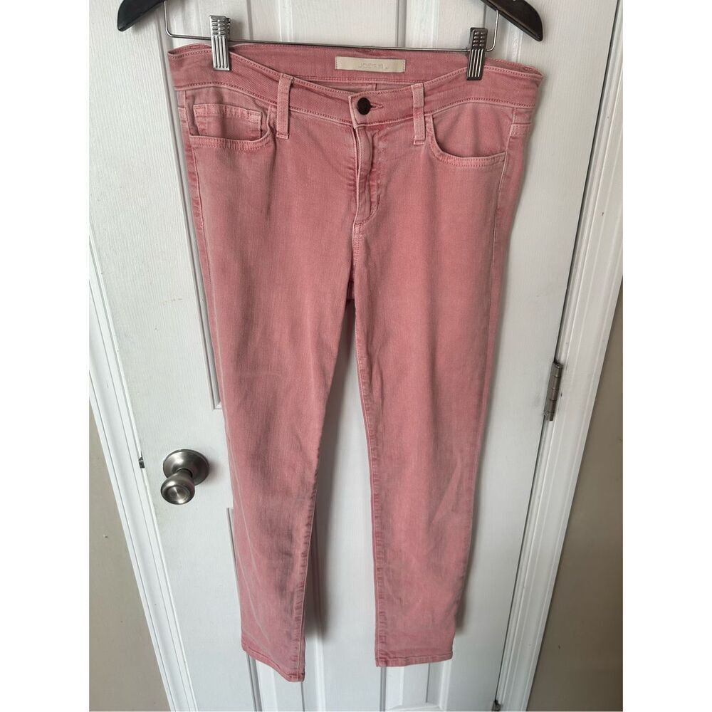 Joes jeans salmon color or light red ankle straight size 29 cotton made in USA